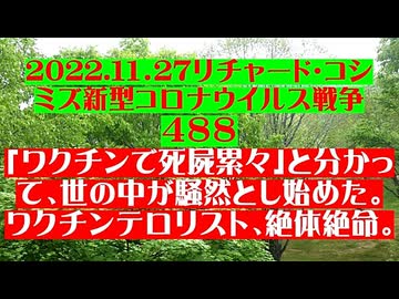 【2022年11月27日 ：『 リチャード・コシミズ「 Internet Lecture 」｟ 新型コロナウイルス戦争 ４８８ ｠｟ RK LIVE ｠｟ 改良版 ｠』】