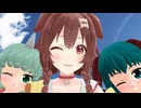 【東方ＭＭＤ】博麗神社で記念撮影。　戌神ころね　高麗野あうん　幽谷響子