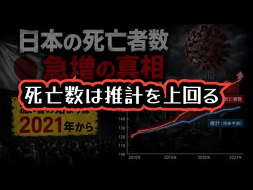 【超過死亡の原因はタブー】◆死亡数は推計を上回る ～ 日本の死者数はなぜ急増したのか？