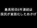 最高税収6年連続は　国民が貧困化したおかげ