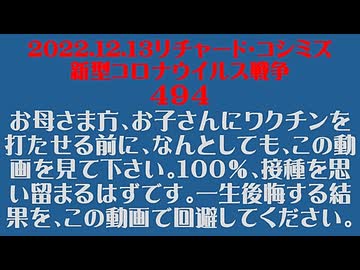 【2022年12月13日 ：『 リチャード・コシミズ「 Internet Lecture 」｟ 新型コロナウイルス戦争 ４９４ ｠｟ RK LIVE ｠｟ 改良版 ｠』】