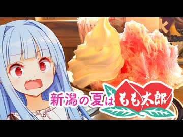 もも太郎かき氷 vs　あおたろう