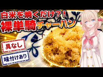 具材無し、裸単騎チャーハンを作るよ