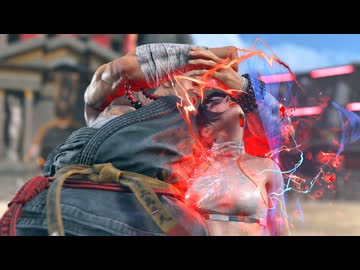 [鉄拳8 RYONA]平八が女性キャラに頭グリグリKO集