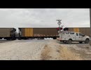 *列車撮影会* アイオワ州オセオラ、240th Ave // 踏切 // 2021年11月24日 // BNSF 6416号 & AMTK 10号