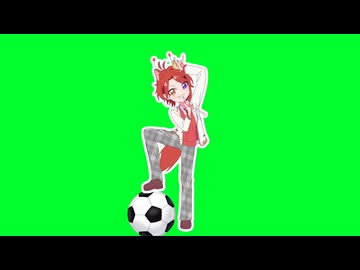 サッカーをする莉犬くんGB