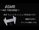 【ASMR】ウェットティッシュで耳を拭くだけ〜NO TALKING〜【美耳_バイノーラル】