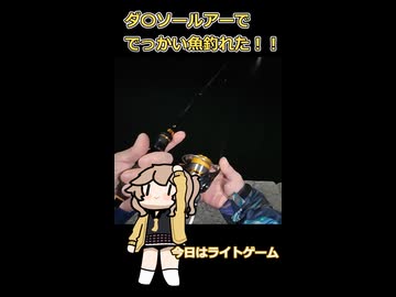 春日部つむぎと見る ダイソールアーでおっきい〇ー〇〇釣れた！編