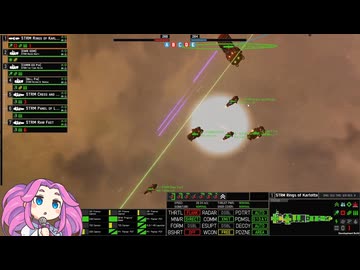 【NEBULOUS: Fleet Command】 プラズマ&ECMスパム艦隊でマルチ対戦