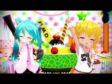 【MMD】ぴーなっつたべたいな【生放送OP用その3】高画質版