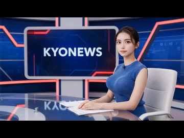 AIと考えたおむねの世界の夜のニュース「EVENING KYONEWS」