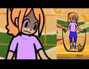 リズム天国のなわとびお姉さんからご褒美をいただく動画
