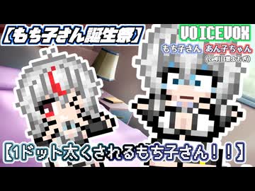 【もち子さん誕生祭2026】1ドット太くされるもち子さん！