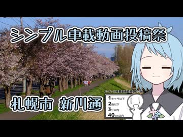 札幌の新川さくら並木を見に行ってきた！【シンプル車載動画投稿祭】