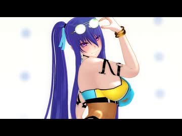 対魔忍MMD 秋山凜子　GETCHA! 真夏の斬鬼ver.