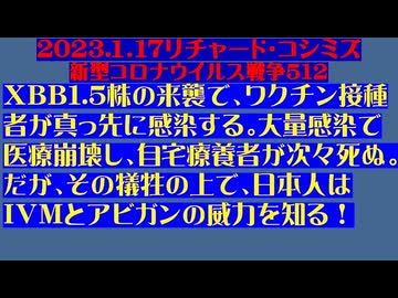 【2023年01月17日 ：『 リチャード・コシミズ「 Internet Lecture 」｟ 新型コロナウイルス戦争 ５１２ ｠｟ RK LIVE ｠｟ 改良版 ｠』】