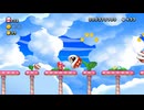 【NewスーパーマリオブラザーズU デラックス】A07・ふわふわキノコのアスレチック