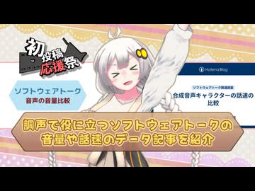 【2026初投稿応援祭】音量や話速を調査したデータ記事あります！