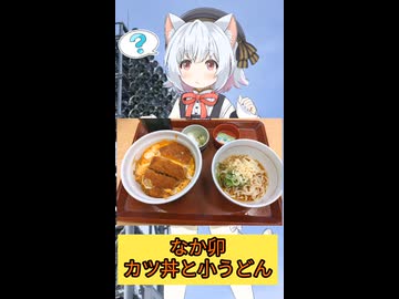 【VOICEVOX】なか卯のカツ丼と小うどん【小夜／SAYO】