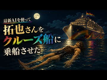 最新AIを使って拓也さんをゲイクルーズ船に乗船させた