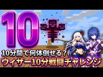 エレンとサーシャのマイクラBTW CE2.1.4　エンドコンテンツ05　ウィザー10分戦闘チャレンジ
