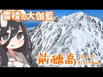 雪の前穂高で景色を見るRTA【リアル登山アタック】