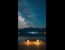 湖のほとりで静かな眠りに誘う音楽