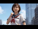 100メートルのカンフー女子　エレクトロニック・テクノ