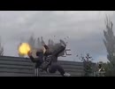 ロシア版現場猫 ヘリ用のガトリングガンを地上用で使おうとして失敗するロシアニキ