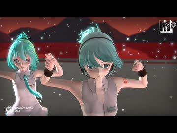 【MMD】ポニテ、ホットパンツならぶ、おん、Tda　de　Rock N' Roll