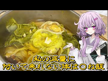 【私の減量に付いて来れない体は〇ね飯】結月ゆかり曰く、今度こそ減量に向けて本腰を入れればよいのでしょう？【VOICEROIDキッチン】