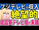 フジテレビ、10月には絶望的状況に・・・。