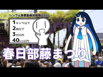 【シンプル車載動画投稿祭2026】春日部藤まつりだぁ！