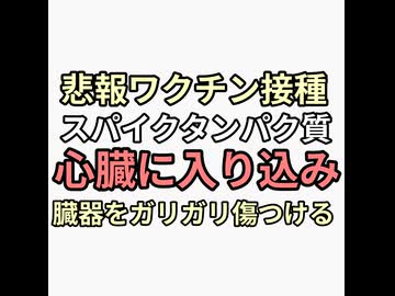悲報ワクチン接種者　Mrnaスパイクタンパク質が心臓まで届き臓器を傷つける　なおMrnaない酸化グラフェン説もあり