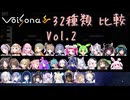 Voisona ソングボイス 32種類比較 Vol.2