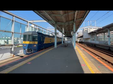 【JR西・九州】DEC741形E1編成 筑肥線検測 唐津駅発車シーン