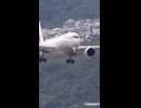 JAL,A350・風に揺られつつ逆方向から進入しランディング(伊丹空港・2026⁄5⁄23)