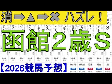 【競馬予想】2026「函館２歳Ｓ(GⅢ)」