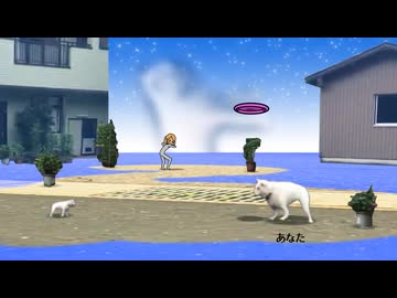 4でフライングディスクを取ろうとする犬