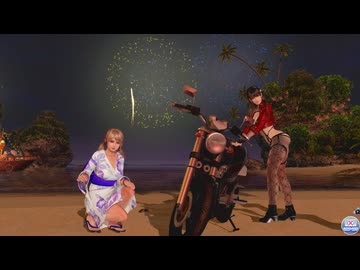 [DOAXVV]浴衣エイミーと ななみ が荒野のクライミングフェス