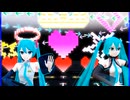 MMD、ミク、計2人、で、ダミーロマンス