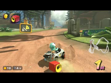 [マリオカートワールド]サメがマリオカートワールドでレーシング　パート33