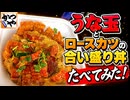 かつやのうな玉とロースカツの合い盛り丼たべてみた
