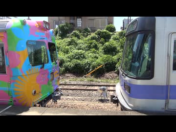 【前橋ウィッチーズ】713F大胡駅で車両交換【ワンマンは大忙し】