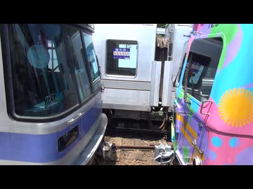 【前橋ウィッチーズ】811F大胡駅で車両交換【ワンマンは大忙し】