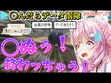 【Echoes of Aincrad】◯んだらデータ削除モードで◯ぬほど叫びまくるこより