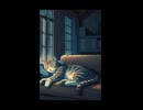 眠る猫と過ごす穏やかな夜｜癒やしの空間 □□