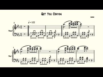 【トリッカルBGM】Get You Crayon【ピアノアレンジ】