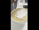 7月25日はかき氷の日なのでかき氷のラテアートを
