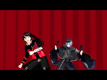 【MMDモデル配布あり】【MMD刀剣乱舞】ダンスホール/Mrs. TOKEN APPLE【桃太郎祐定/大慶直胤】【釧路くき刀】【VRoid_MMD】